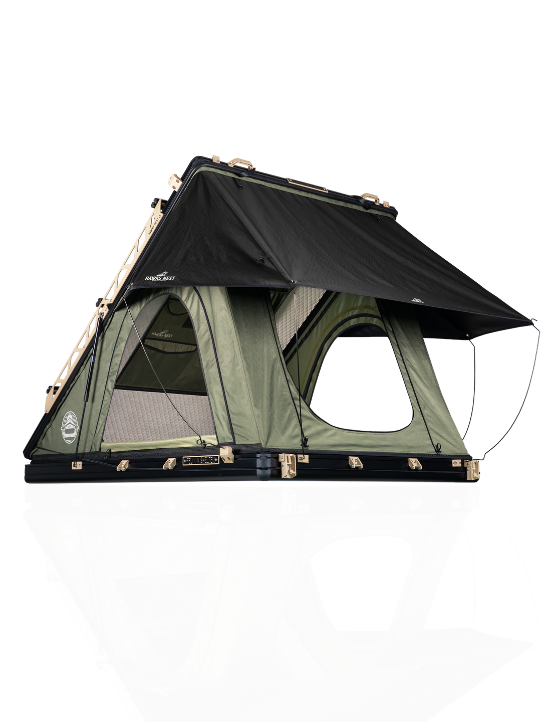 Hawk's Nest V2 Rooftop Tent - Wide - Green
