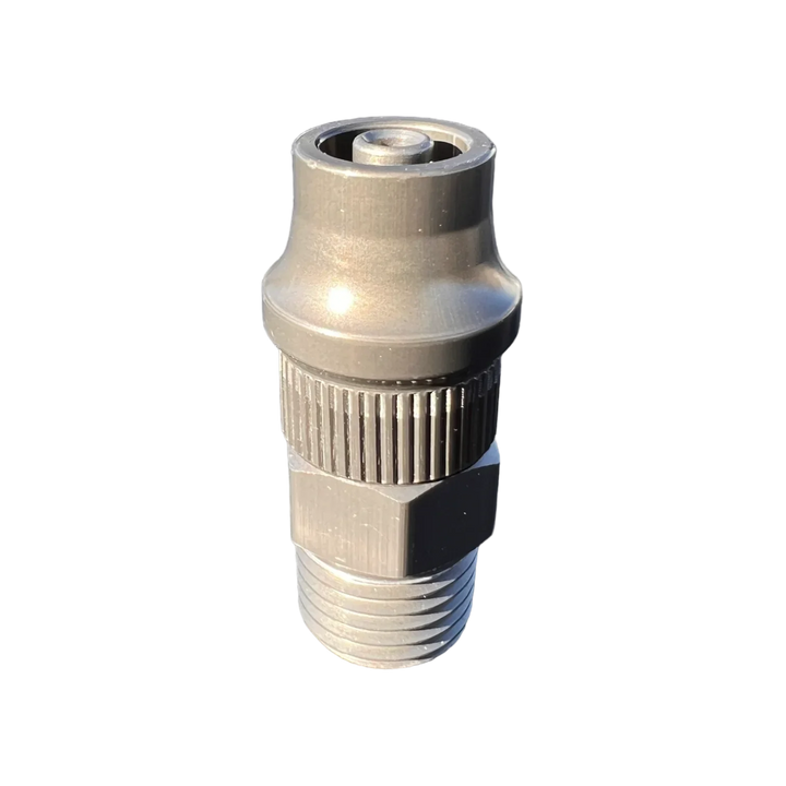 CRS HOSE END FITTING - 3/8" ID TO 1/4" NPT W/ COVER NUT