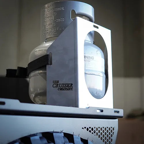 Gas Bottle Holder for Tyre Rack