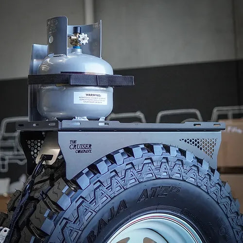 Gas Bottle Holder for Tyre Rack