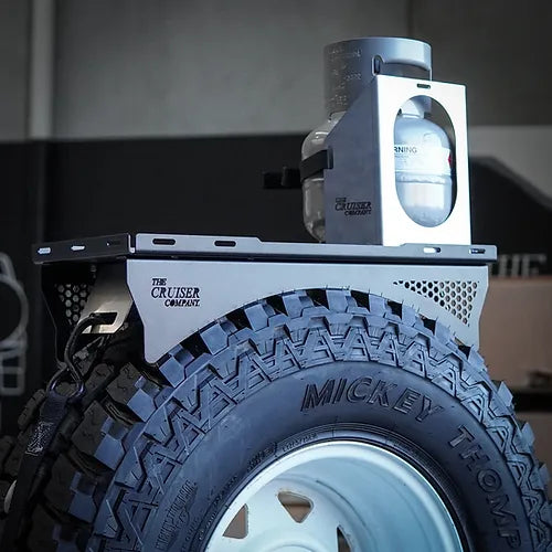 Gas Bottle Holder for Tyre Rack