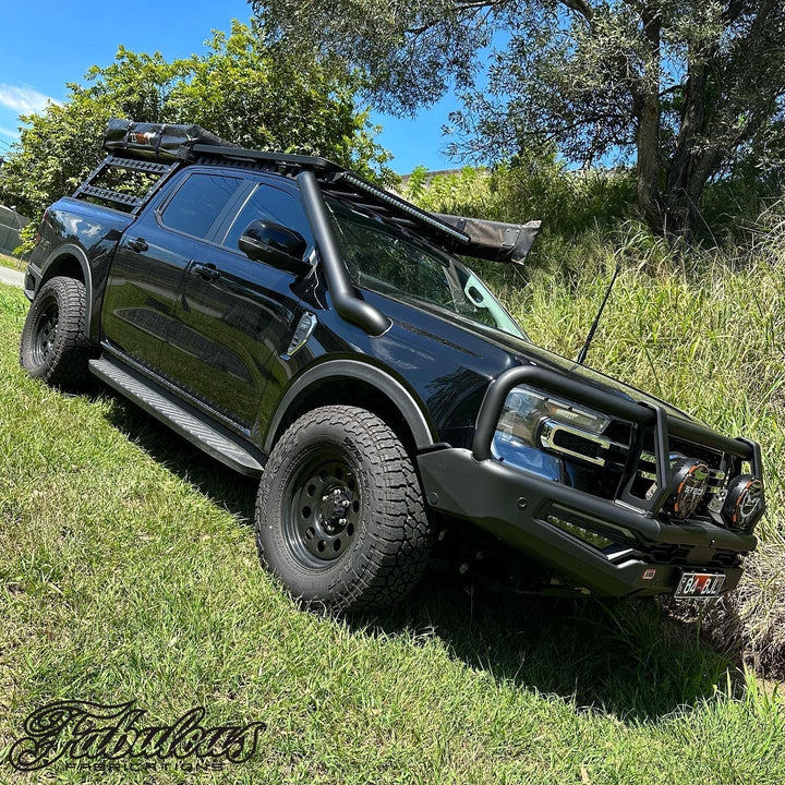 FORD RANGER NEXT GEN 4 INCH STAINLESS SNORKEL AND ALLOY WASHER BOTTLE KIT (SHORT & MID ENTRY AVAILABLE)