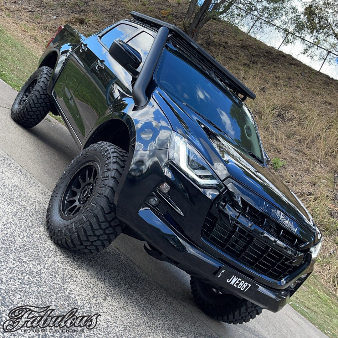 Isuzu Dmax/MUX 2020 Onwards Short Entry Stainless Snorkel and Alloy Panel Filter Airbox Kit