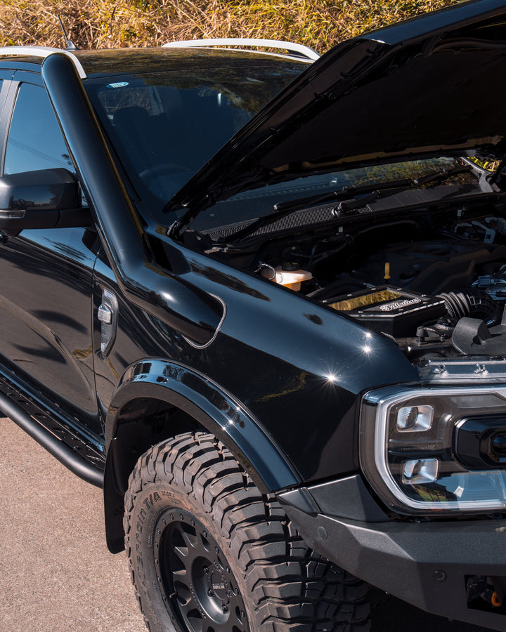 Ford Ranger Next Gen 5 Inch Stainless Snorkel Kit and Alloy Airbox Kit