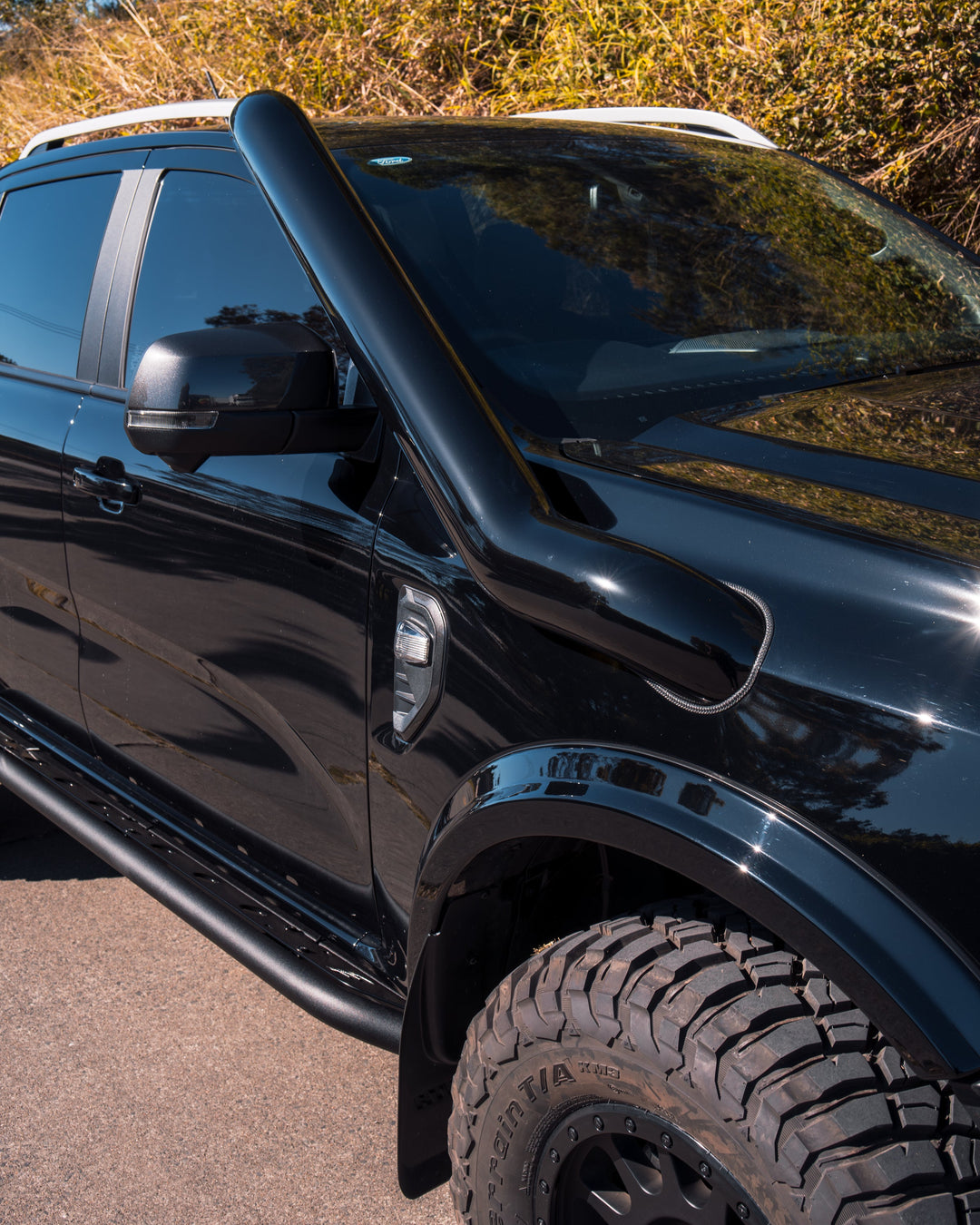 Ford Ranger Next Gen 5 Inch Stainless Snorkel Kit and Alloy Airbox Kit