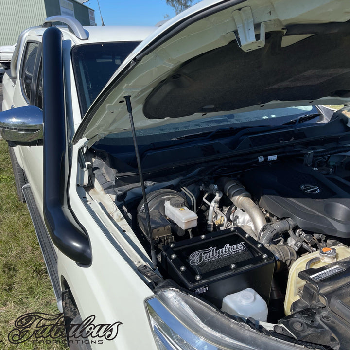 Nissan Navara NP300/D23 Mid Entry Stainless Snorkel and Alloy Airbox Kit