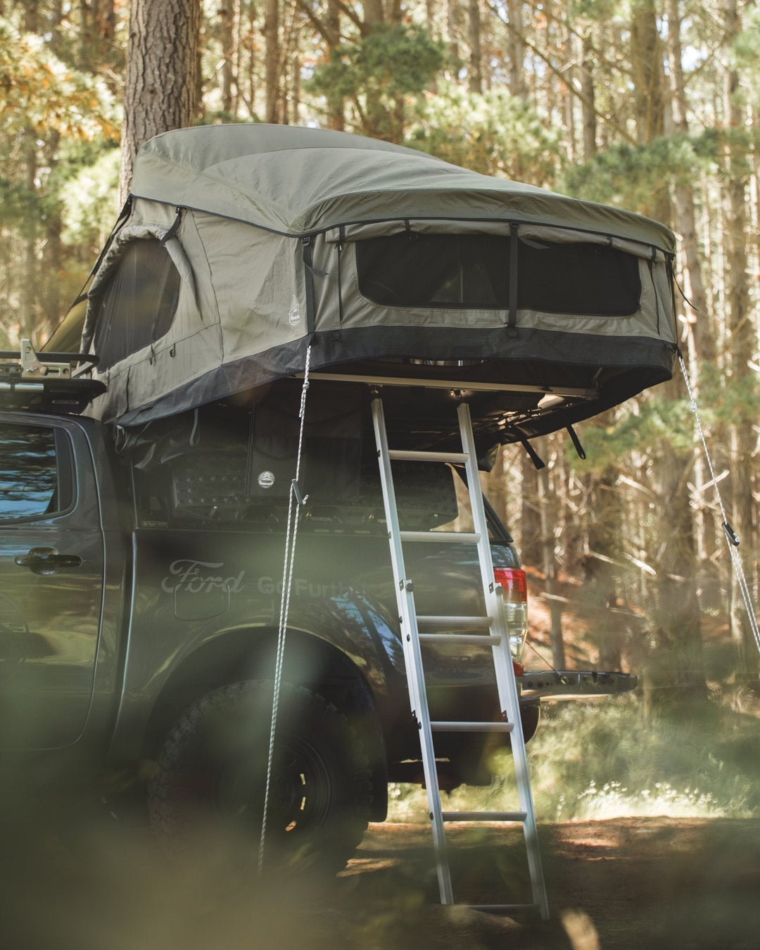 Crow's Nest Soft Shell Rooftop Tent - Extended - Green