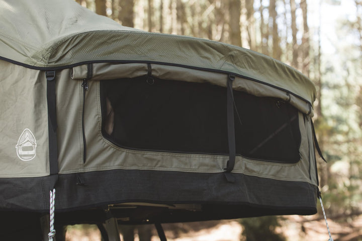 Crow's Nest Soft Shell Rooftop Tent - Extended - Green