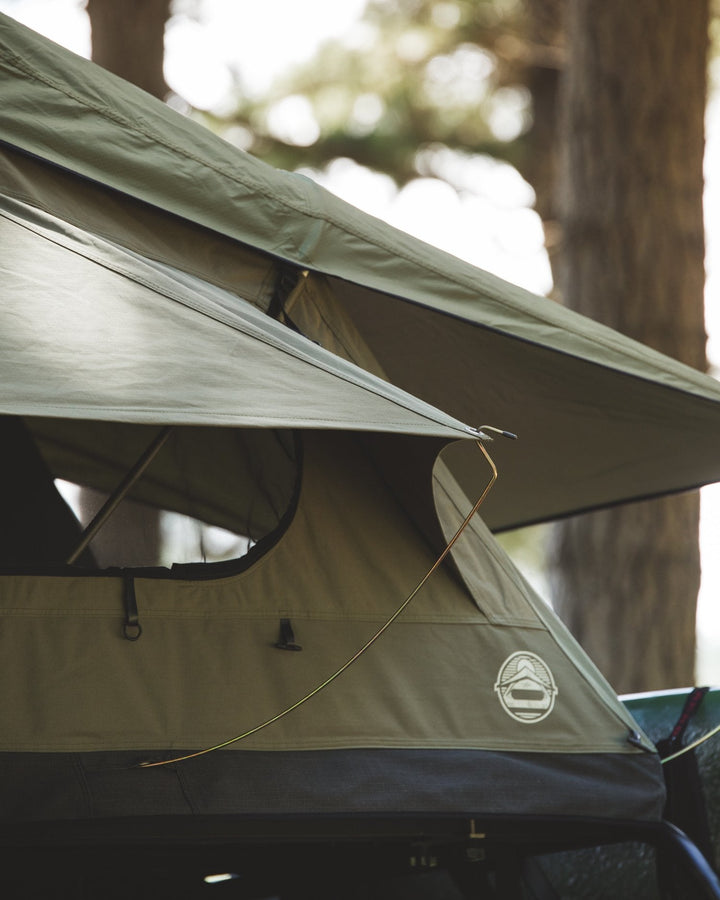 Crow's Nest Soft Shell Rooftop Tent - Extended - Green