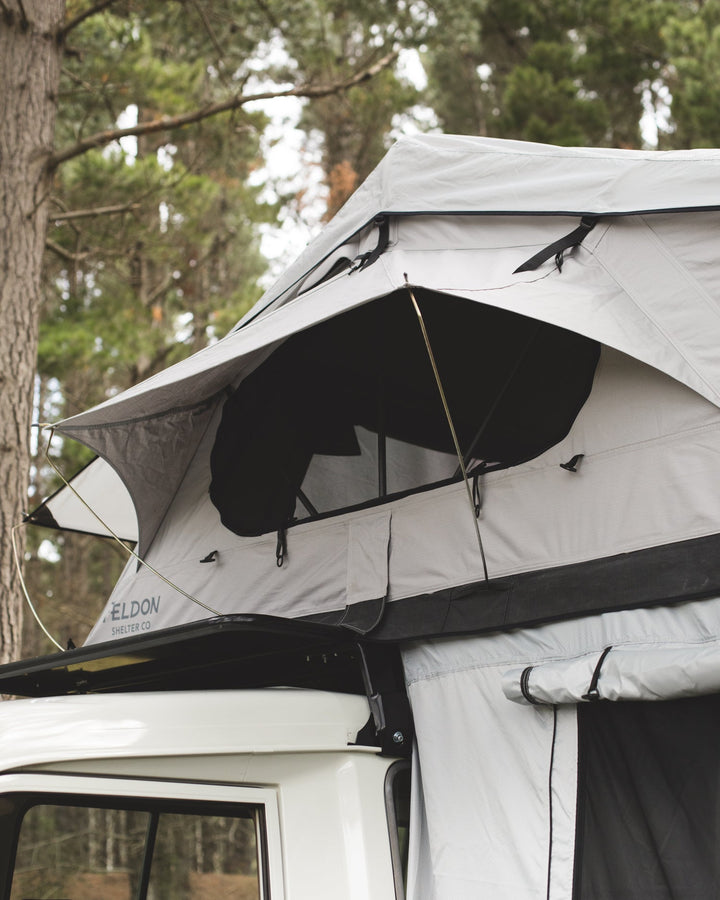 Crow's Nest Soft Shell Family Rooftop Tent Bundle - Grey
