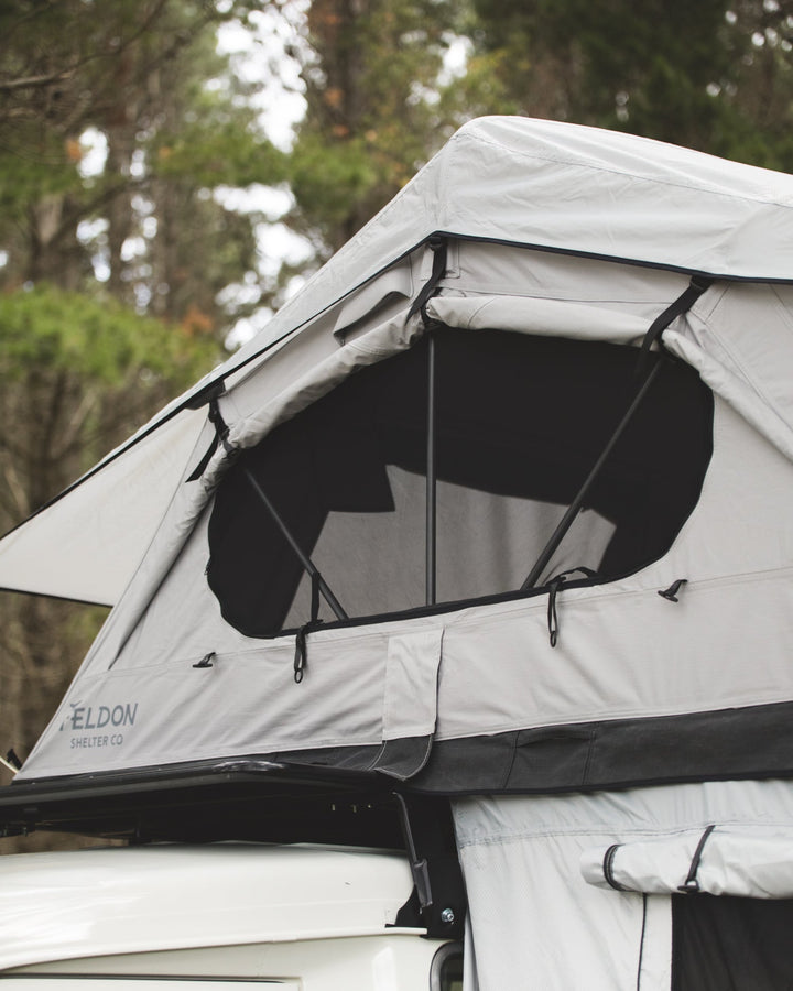 Crow's Nest Soft Shell Family Rooftop Tent Bundle - Grey