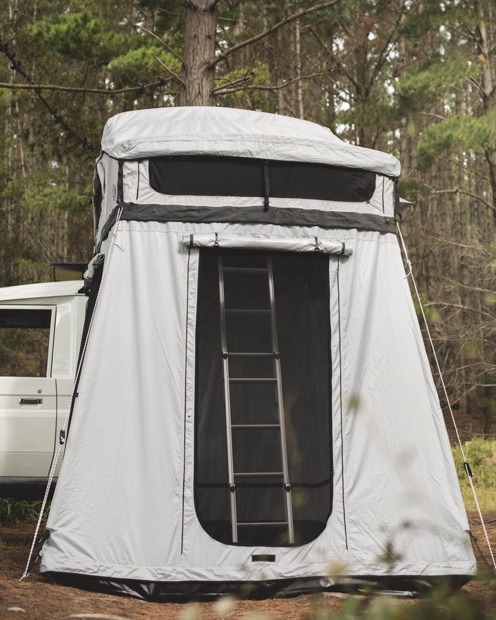 Crow's Nest Soft Shell Family Rooftop Tent Bundle - Grey
