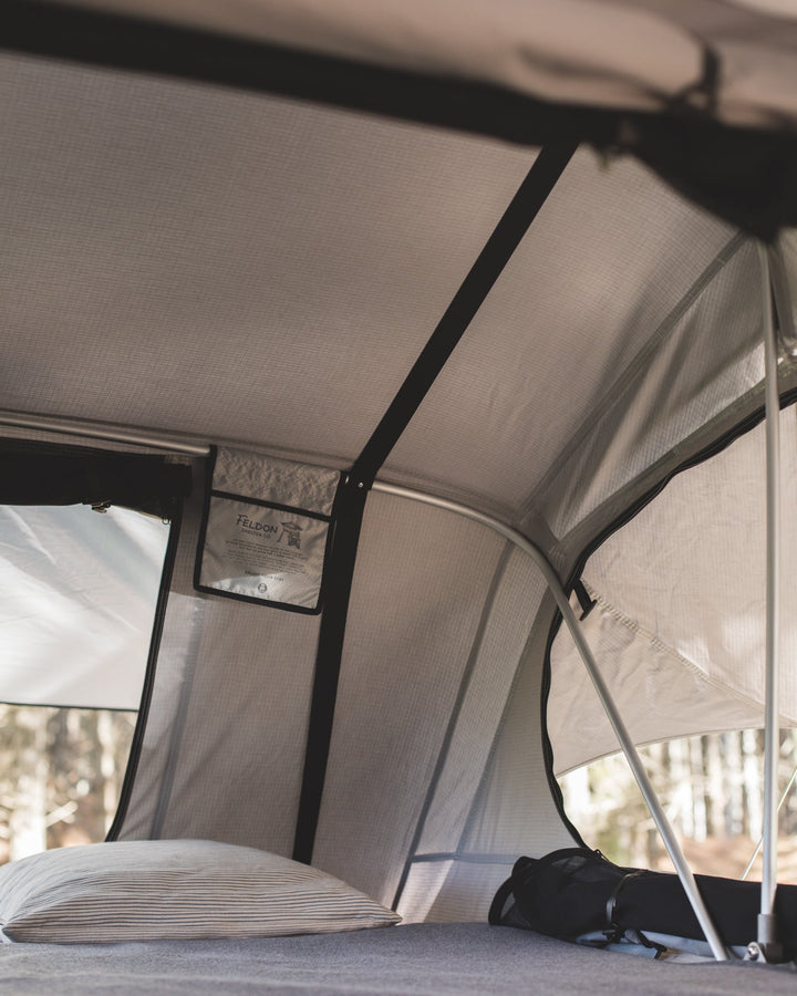 Crow's Nest Soft Shell Family Rooftop Tent Bundle - Grey