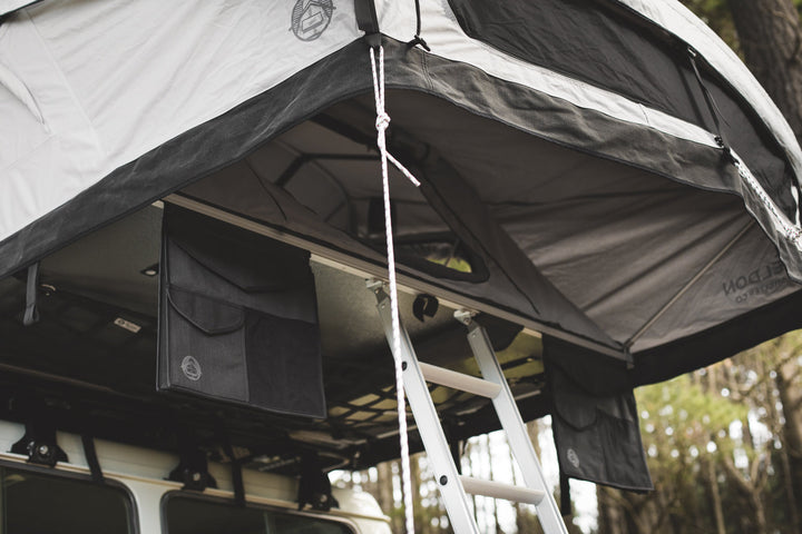 Crow's Nest Soft Shell Family Rooftop Tent Bundle - Grey