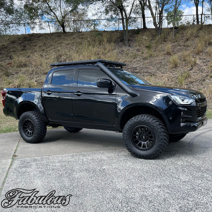 Isuzu Dmax/MUX 2020 Onwards Short Entry Stainless Snorkel and Alloy Panel Filter Airbox Kit