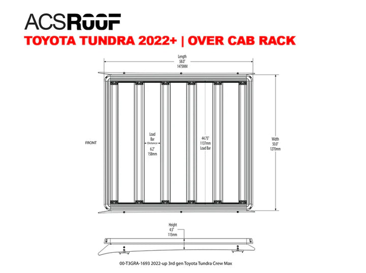 ACS ROOF | Over Cab Platform Rack for TOYOTA