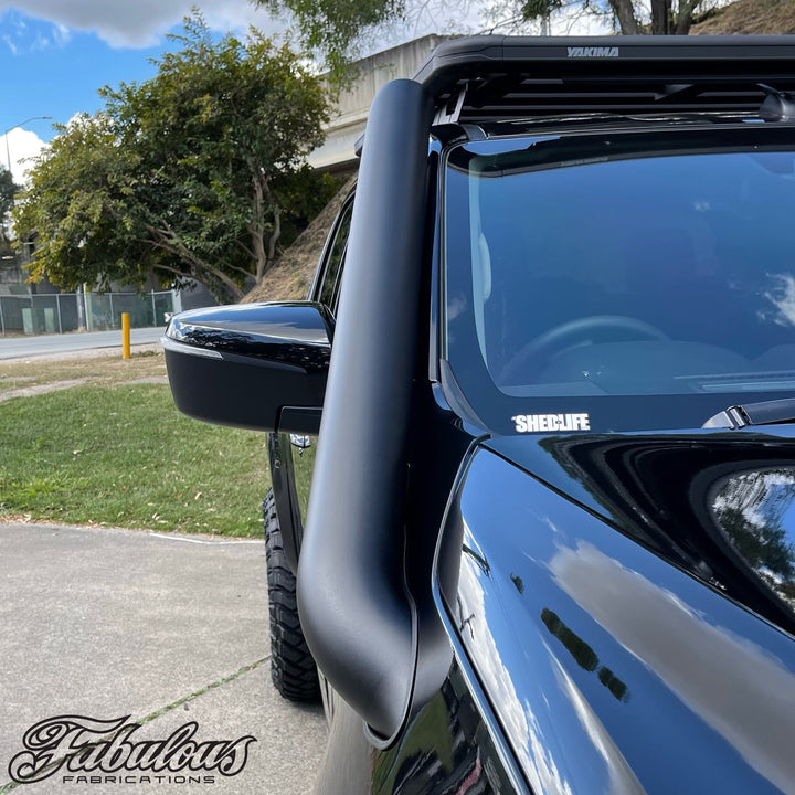 Isuzu Dmax/MUX 2020 Onwards Short Entry Stainless Snorkel and Alloy Panel Filter Airbox Kit