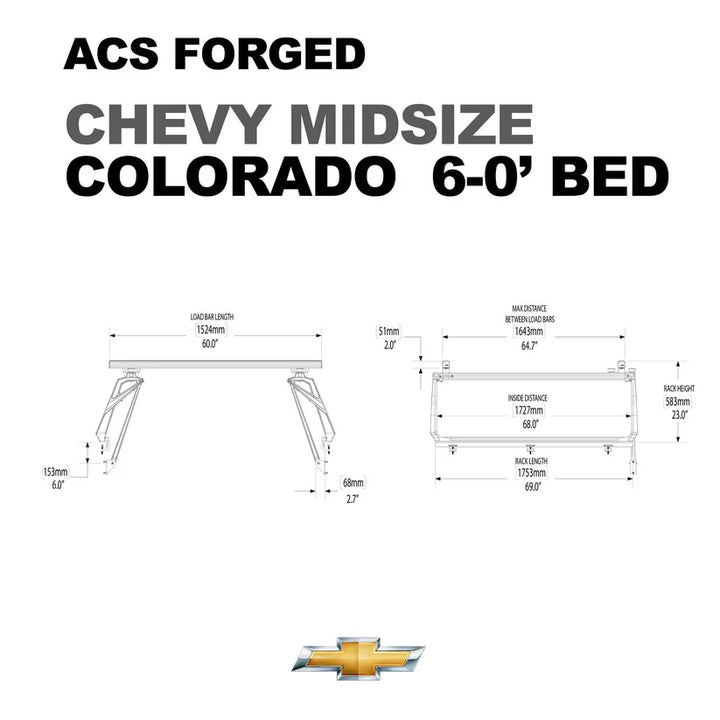 ACS FORGED Bed Rack for CHEVY TRUCKS