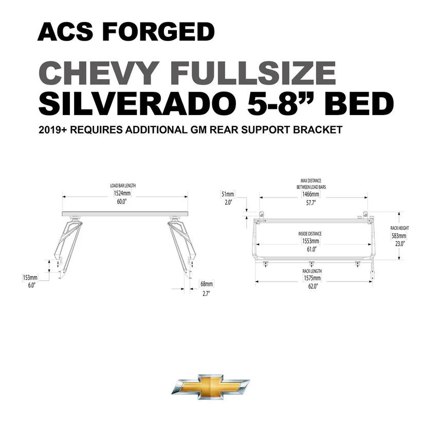 ACS FORGED Bed Rack for CHEVY TRUCKS