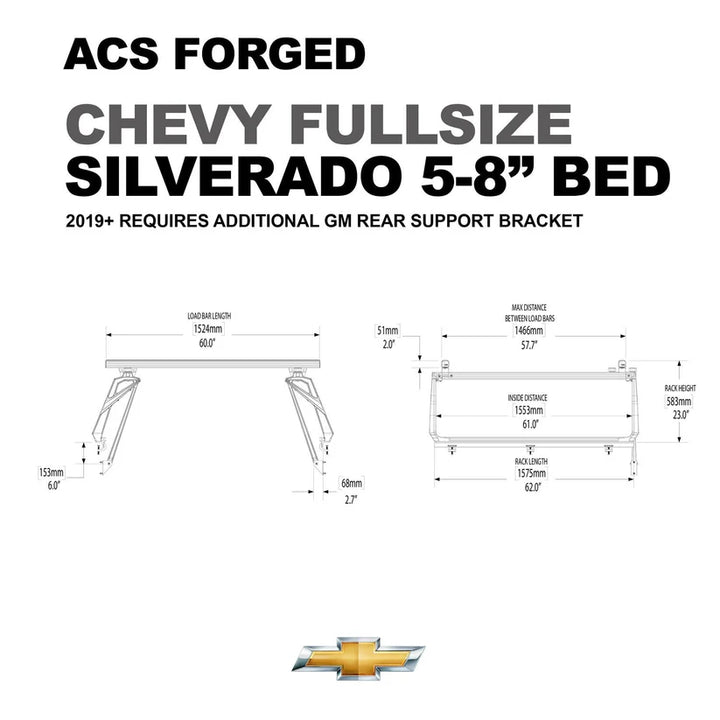 ACS FORGED Bed Rack for CHEVY TRUCKS
