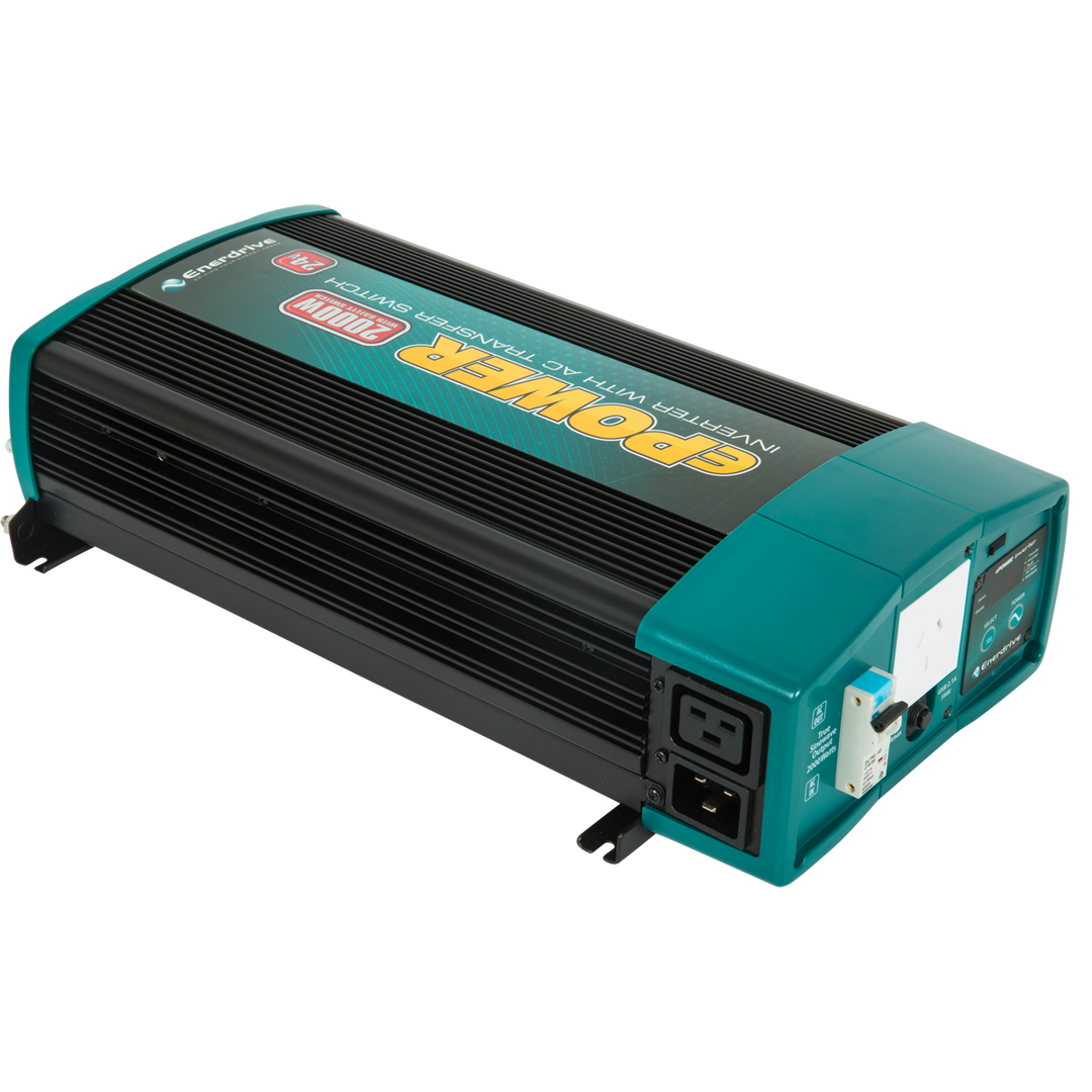 ePOWER 2000w 12v True Sine Wave Inverter w/AC Transfer & Safety Switch