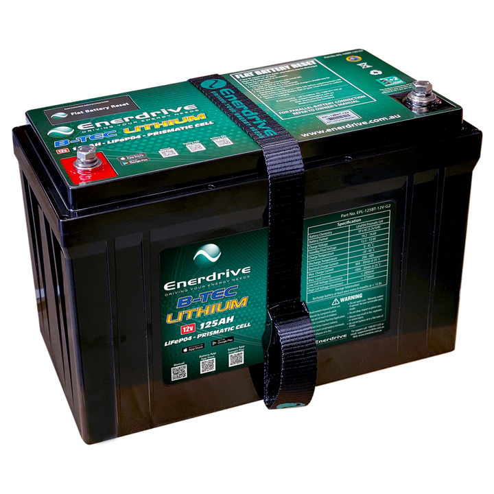 B-TEC LiFeP04 12v 125Ah G2 Lithium Battery