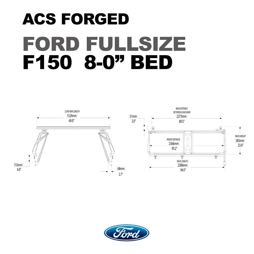 ACS FORGED Bed Rack for FORD TRUCKS