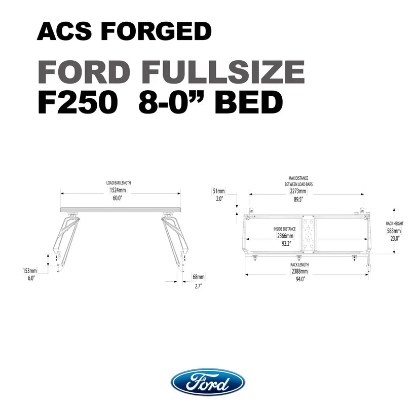 ACS FORGED Bed Rack for FORD TRUCKS