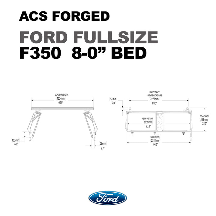 ACS FORGED Bed Rack for FORD TRUCKS