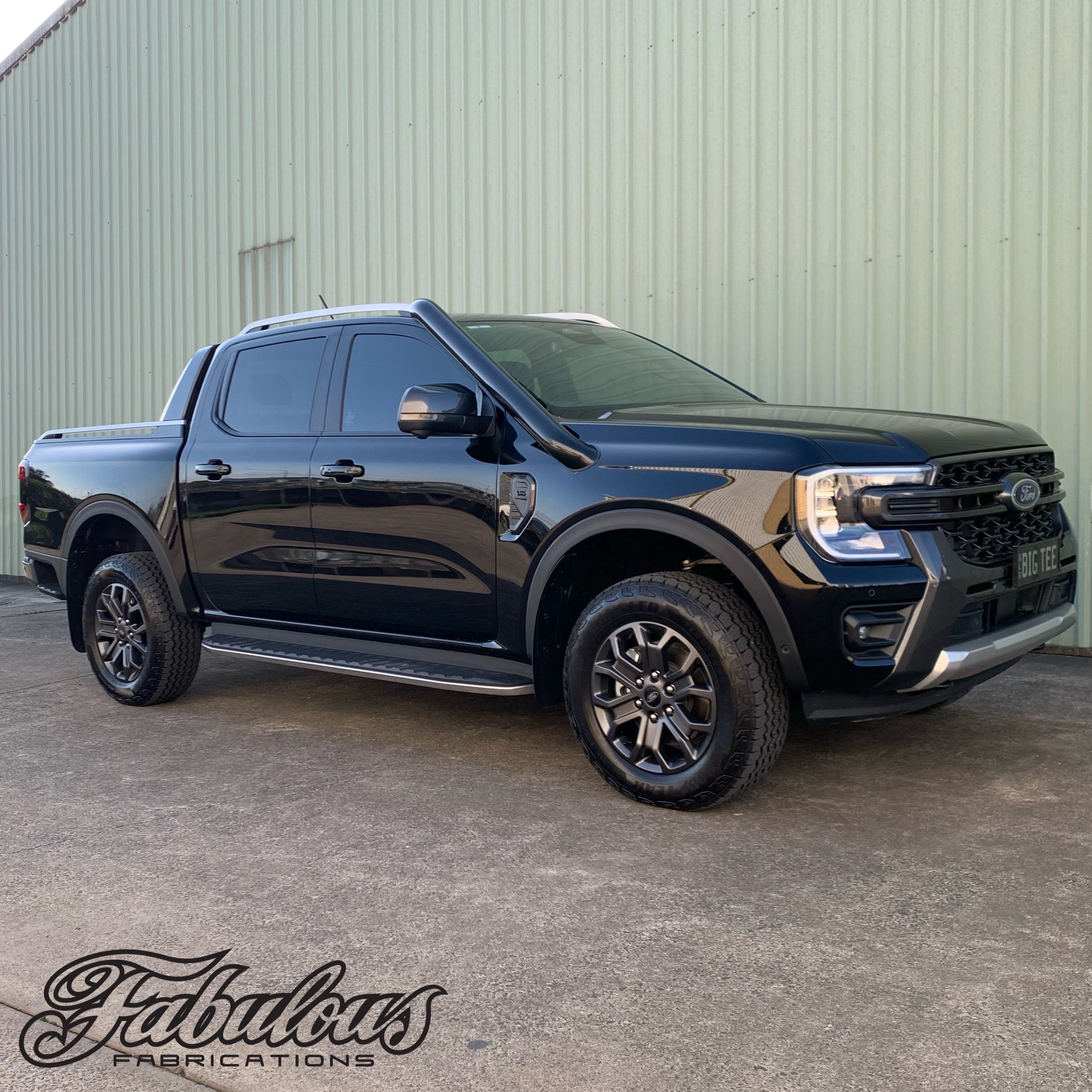 Ford Ranger Next Gen 4 Inch Short Entry Stainless Snorkel and Alloy Wa ...