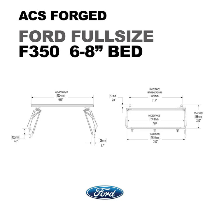 ACS FORGED Bed Rack for FORD TRUCKS
