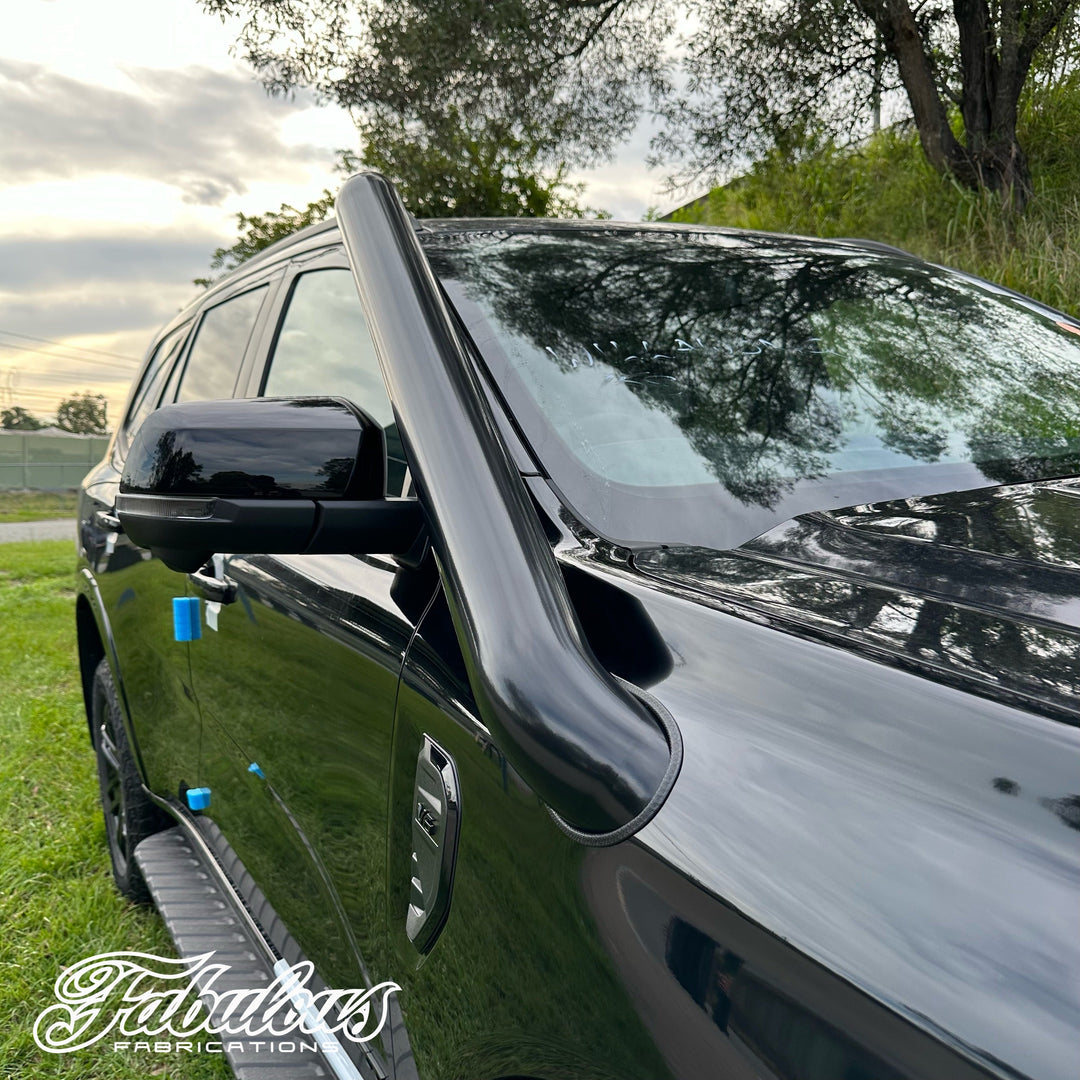 Ford Everest Next Gen 4 Inch Stainless Snorkel and Alloy Washer Bottle Kit (Short & Mid Entry Available)