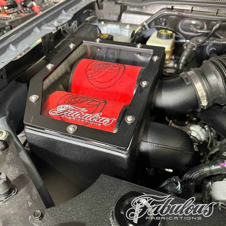 Ford Ranger Raptor Next Gen 4 Inch Stainless Snorkel and Twin Intake Alloy Airbox Kit