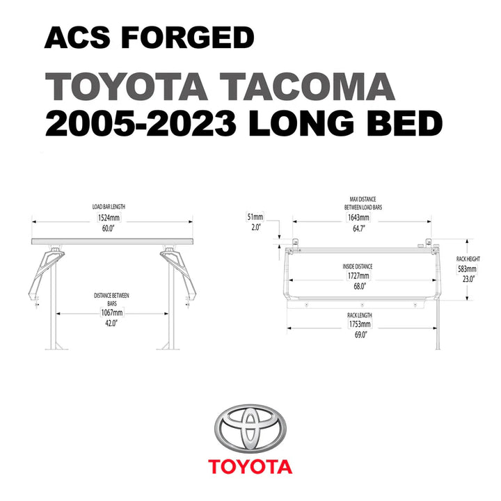 ACS FORGED Bed Rack for TOYOTA TRUCKS