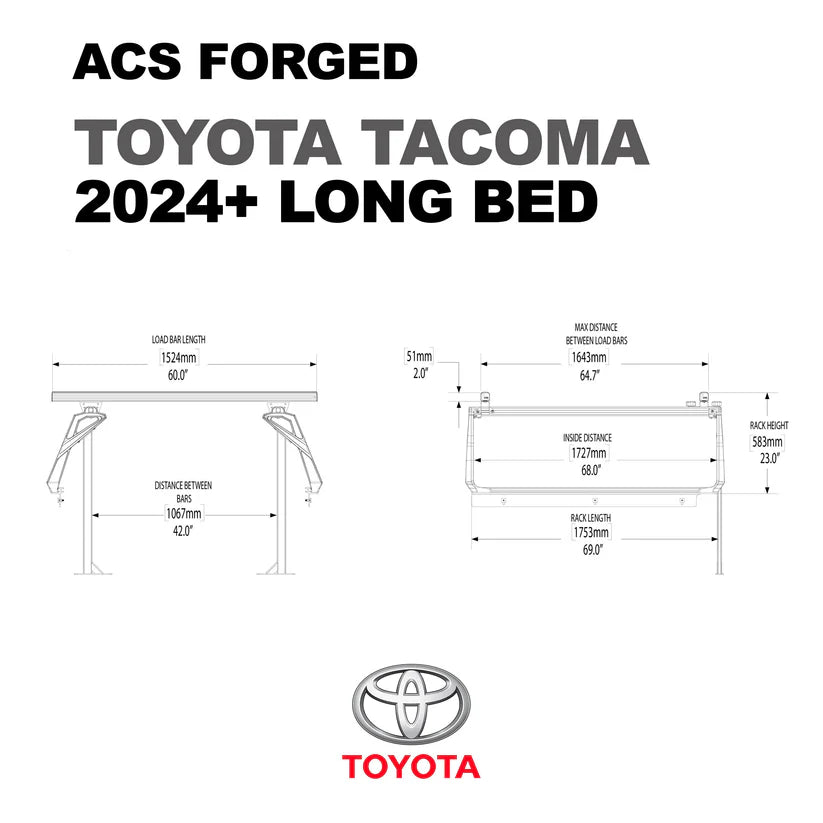 ACS FORGED Bed Rack for TOYOTA TRUCKS