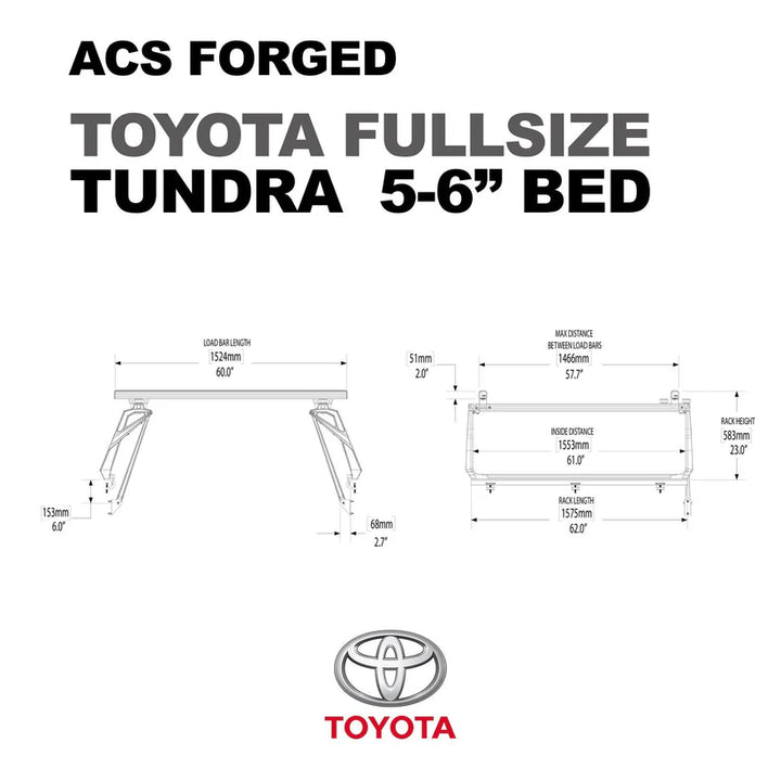 ACS FORGED Bed Rack for TOYOTA TRUCKS