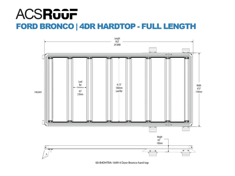 ACS ROOF | Over Cab Platform Rack for FORD SUPERDUTY
