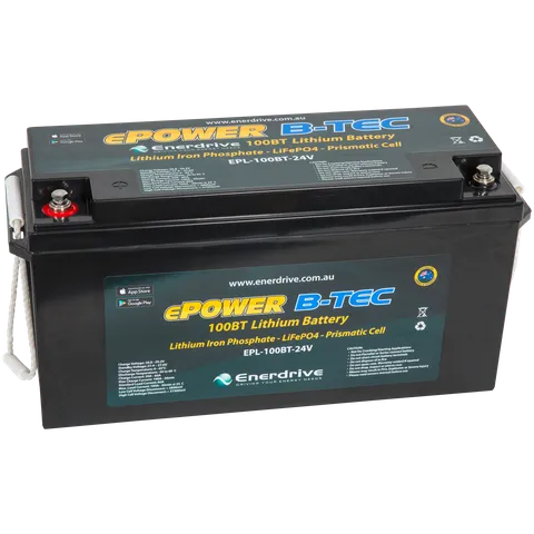 B-Tech LiFeP04 24v 100Ah Lithium Battery